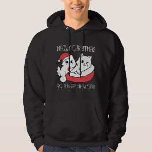 Meowy Christmas And A Happy Meow Year Hoodie