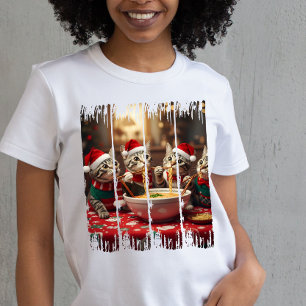 Meowy Christmas and Ramen Delights T-Shirt
