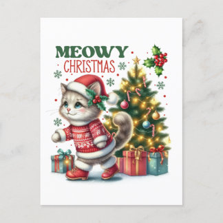 Meowy christmas Card