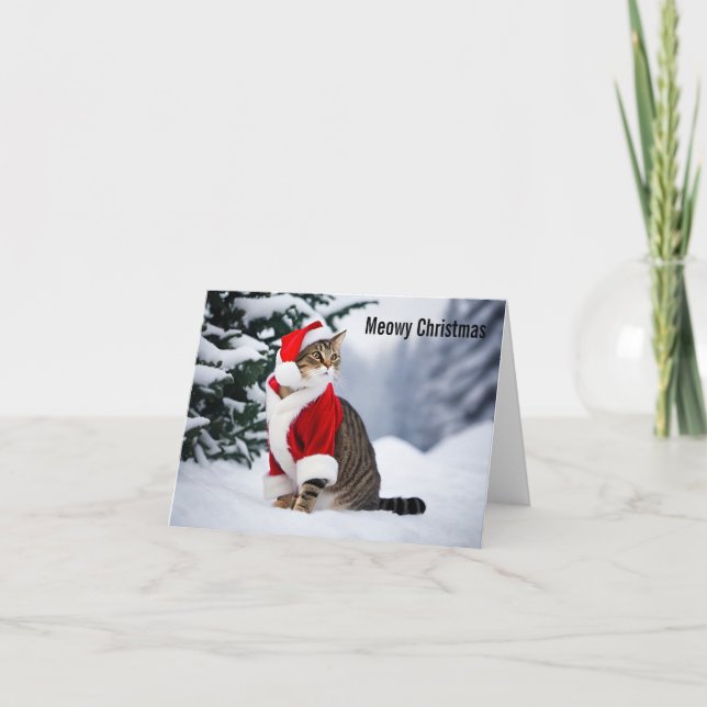 Meowy Christmas Card (Front)