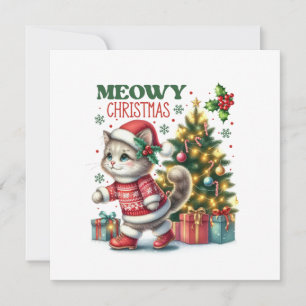 Meowy christmas Card