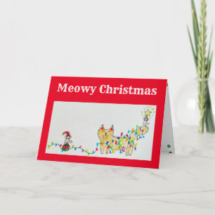 Meowy Christmas Card
