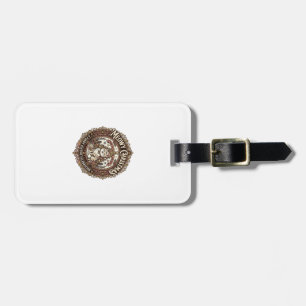 Meowy Christmas Cat Christmas Vintage Vector Art S Luggage Tag