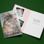 Meowy Christmas Cat Lover Holiday Greeting Card<br><div class="desc">Send a "meowy Christmas" card out this Christmas season and share your fur babyies faces with your loved ones. After all, your cats are part of the family! Customise this card with a full-bleed photo of your pet and the text of your choice on the front. Add another two photos...</div>