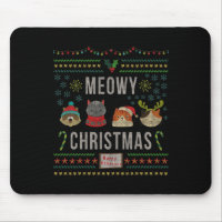 Meowy Christmas Cat Lover Tacky Ugly Christmas Par