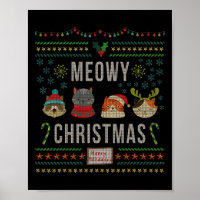 Meowy Christmas Cat Lover Tacky Ugly Christmas Par