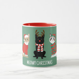 Meowy Christmas Cats Mug