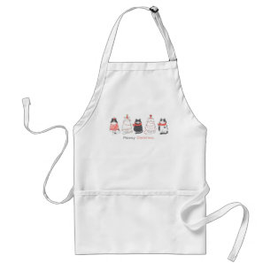 Meowy Christmas Cats Standard Apron