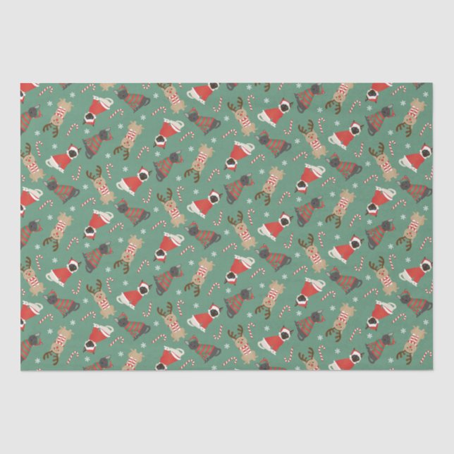 Meowy Christmas Cats Tissue Paper (Front)
