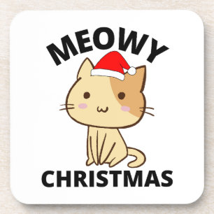 Meowy Christmas     Coaster