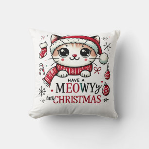 Meowy Christmas Cushion