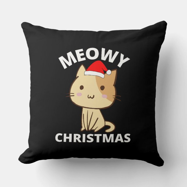 Meowy Christmas       Cushion (Front)