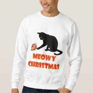 Meowy Christmas Funny Cat Sweatshirt