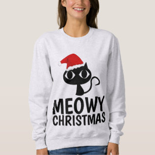 Meowy Christmas Funny Cat T-shirts