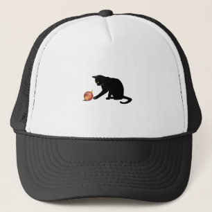 Meowy Christmas Funny Cat Trucker Hat