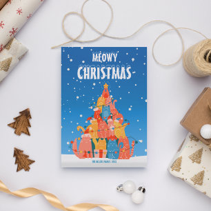 Meowy Christmas, Funny Christmas Card
