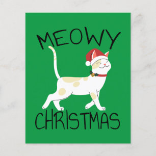 Meowy Christmas - Funny Christmas      Flyer