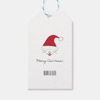 Meowy Christmas Gift Tag