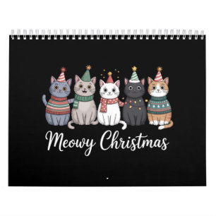 Meowy Christmas Happy Cat Year Cat Lover Xmas Calendar