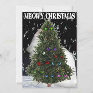 Meowy Christmas Holiday Card