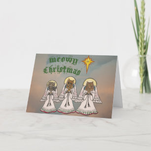 Meowy Christmas Holiday Card