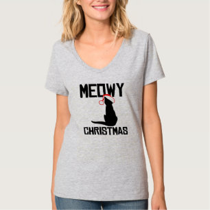 Meowy Christmas - Holiday Humour -.png T-Shirt