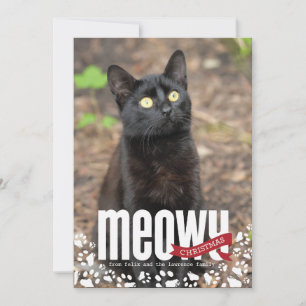 Meowy Christmas Holiday Photo Card