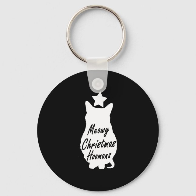 MEOWY Christmas       Key Ring (Front)