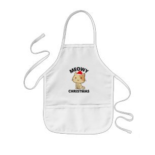 Meowy Christmas       Kids Apron
