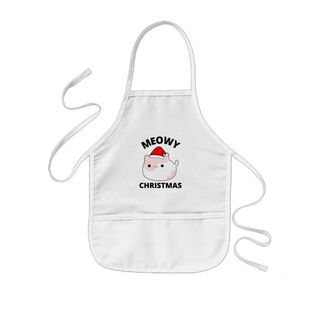 Meowy Christmas     Kids Apron (Front)