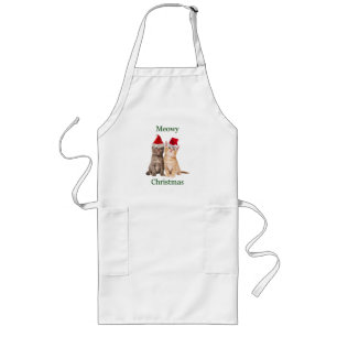 Meowy Christmas Kitten Apron