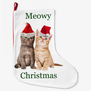 Meowy Christmas Kitten Christmas Stocking
