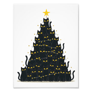 Meowy Christmas Merry Catmas Photo Print