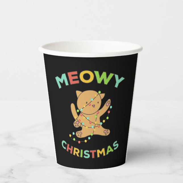 Meowy Christmas   Paper Cups (Front)