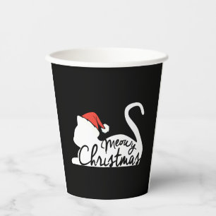 Meowy Christmas Paper Cups