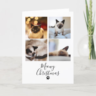 Meowy Christmas Pet Cat Christmas Card