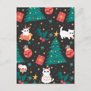Meowy Christmas Postcard