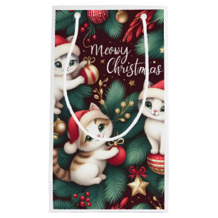 Meowy Christmas -  Small Gift Bag