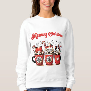 meowy christmas sweatshirt