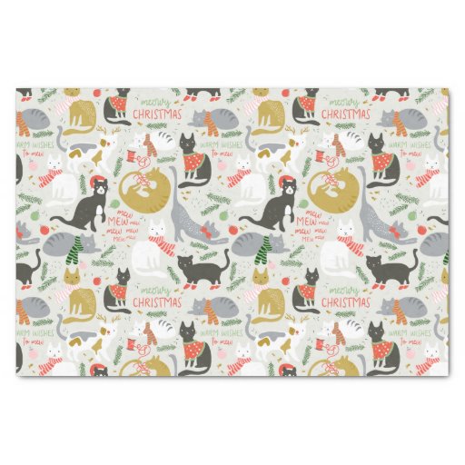 Meowy Christmas Tissue Paper