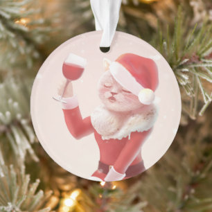 Meowy Christmas Toast Ornament