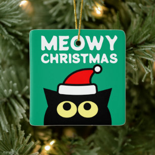 Meowy Christmas tree ornament for cat lovers