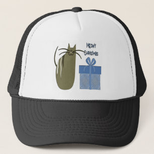 Meowy Christmas Trucker Hat