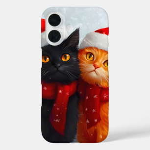 Meowy Christmas Winter Love iPhone 16 Case