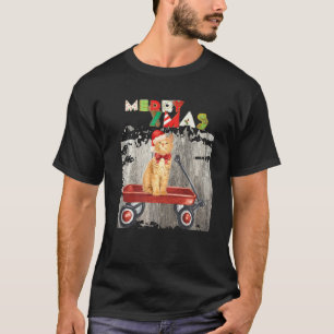 Meowy Kitty Xmas Seasons Greetings T-Shirt