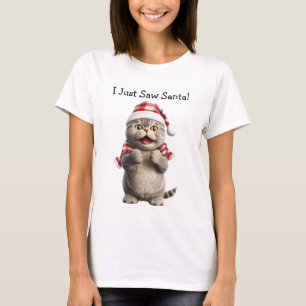Meowy Meow Christmas Cat T-Shirt