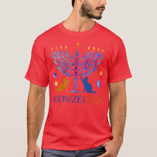 Meowzel Tov Chanukah Hanukkah Jewish Cat Owner Ugl T-Shirt