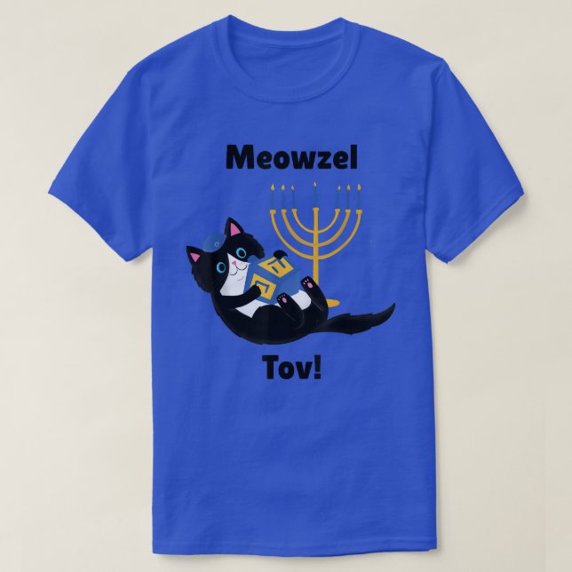 MeowzeL Tov  Hanukkah Cat  T-Shirt (Design Front)