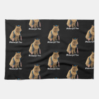 Meowzel Tov Mazel Tov Jewish Cat kitchen towel