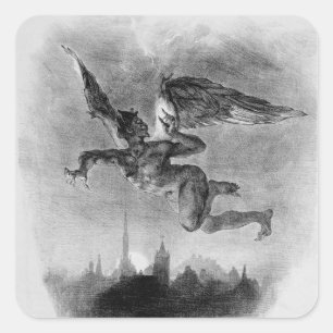 Mephistopheles' Prologue in the Sky Square Sticker